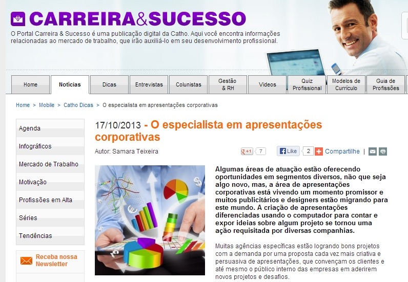 O especialista em Apresentações Corporativas